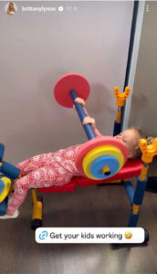 Little Stearlin follows in the footsteps of her famous parents Patrick and Brittany Mahomes Little Stearlin follows in the footsteps of her famous parents Patrick and Brittany Mahomes