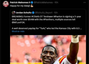 Patrick Mahomes says goodbye with humor Patrick Mahomes says goodbye with humor