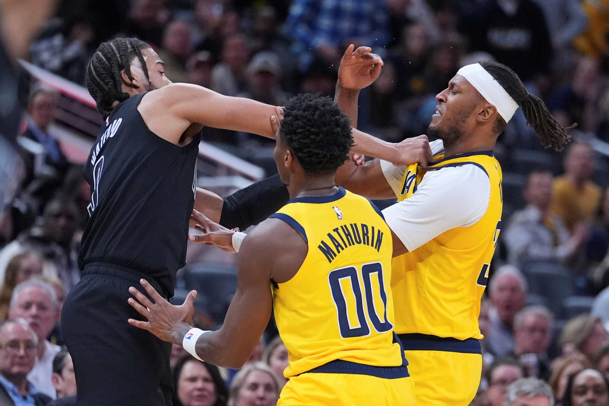 The altercation at the New York Nets led to sanctions