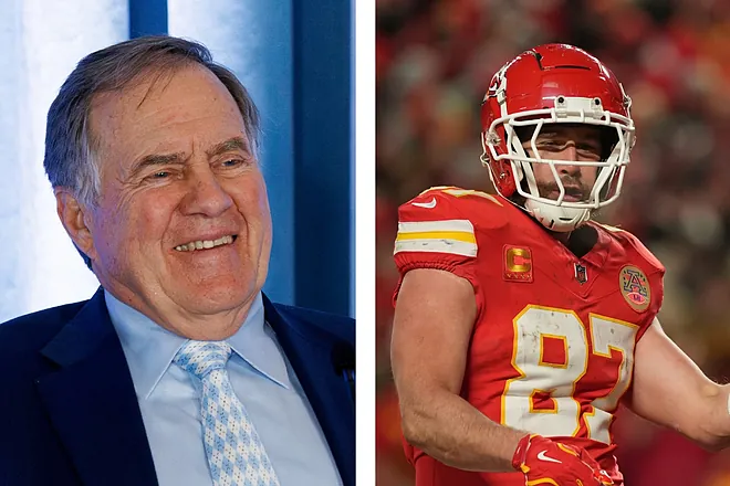 Bill Belichick and Travis Kelce