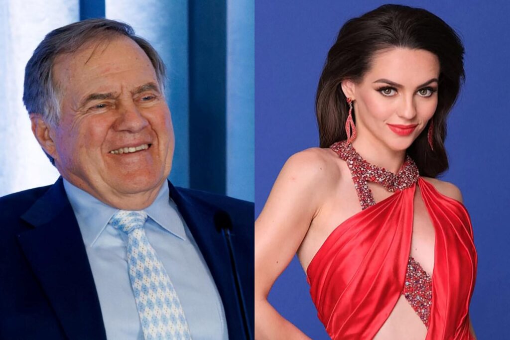 Bill Belichick's girlfriend flaunts large diamond ring on THAT finger