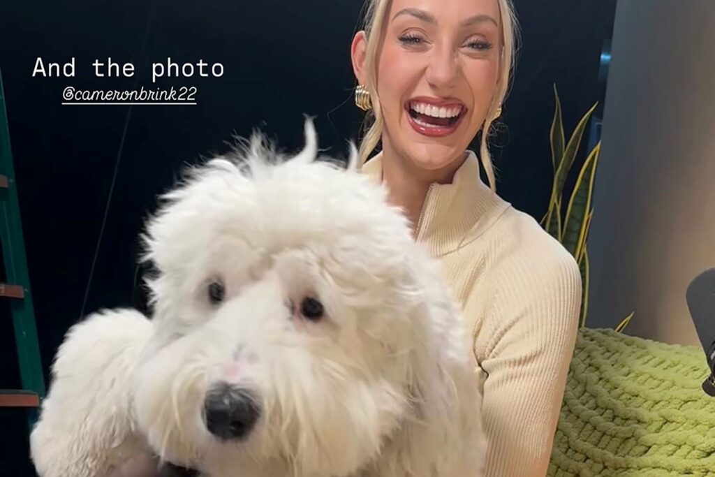 Cameron Brink charmed her fans with the photo of Malika Andrews dog