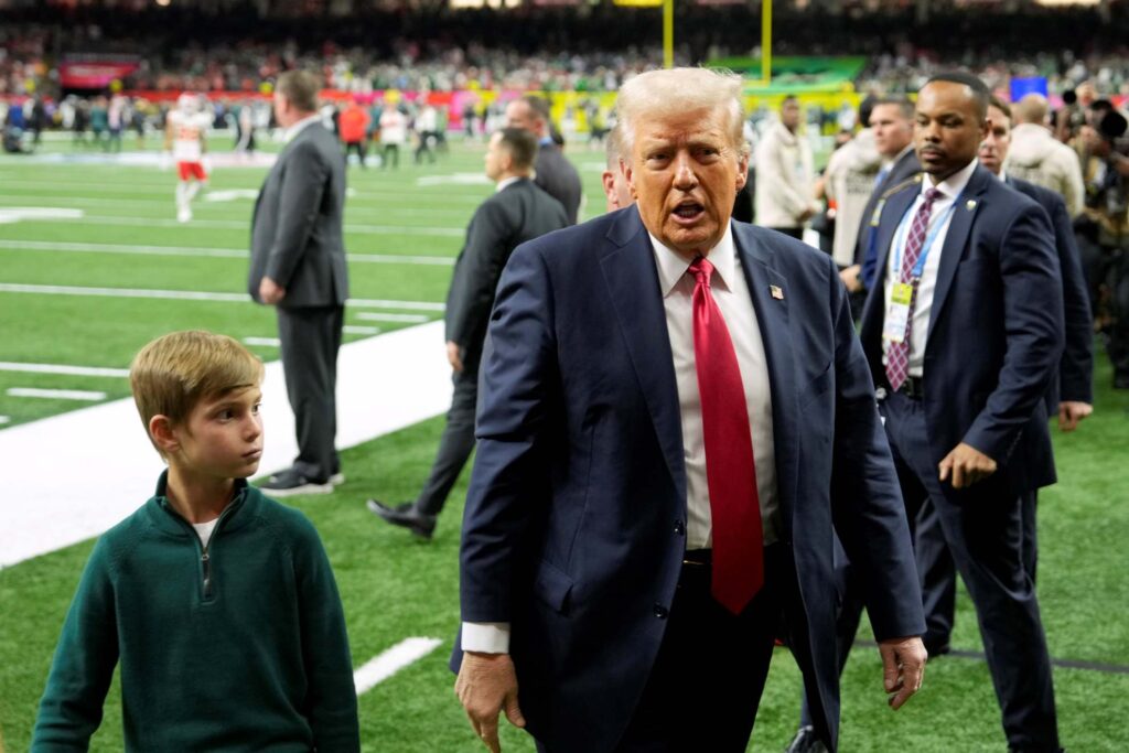 Donald Trump mocks Taylor Swift and the Chiefs at Super Bowl LIX