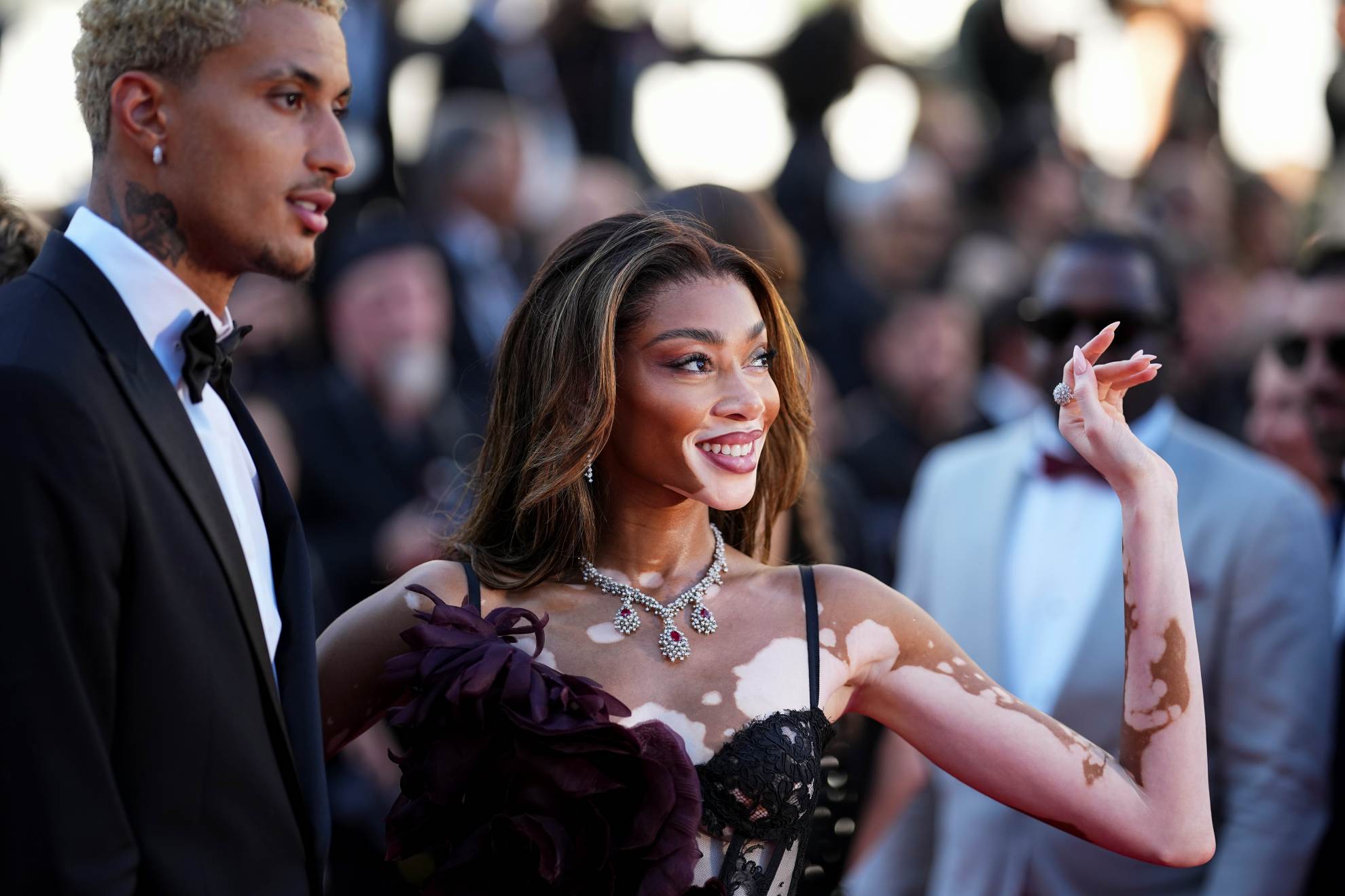 Winnie Harlow receives unconventional engagement ring from Kyle Kuzma at proposal moment