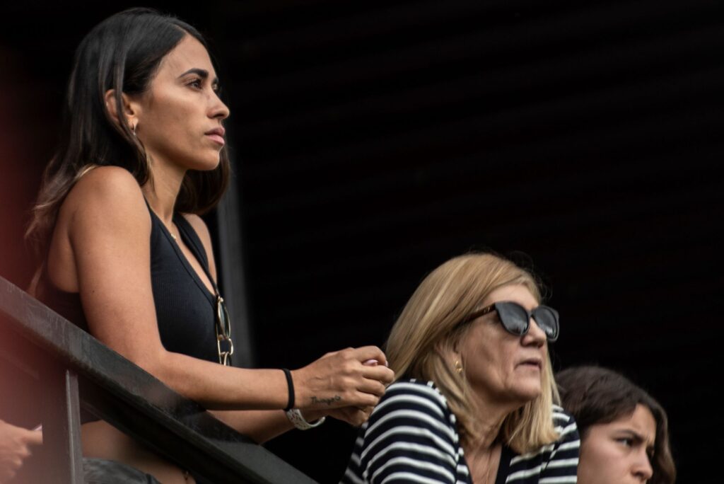 Antonela Roccuzzo and Gimena Accardi stun in sporty outfits at high energy event