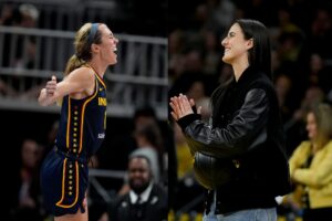 Caitlin Clark and Lexie Hull are teammates in the WNBA
