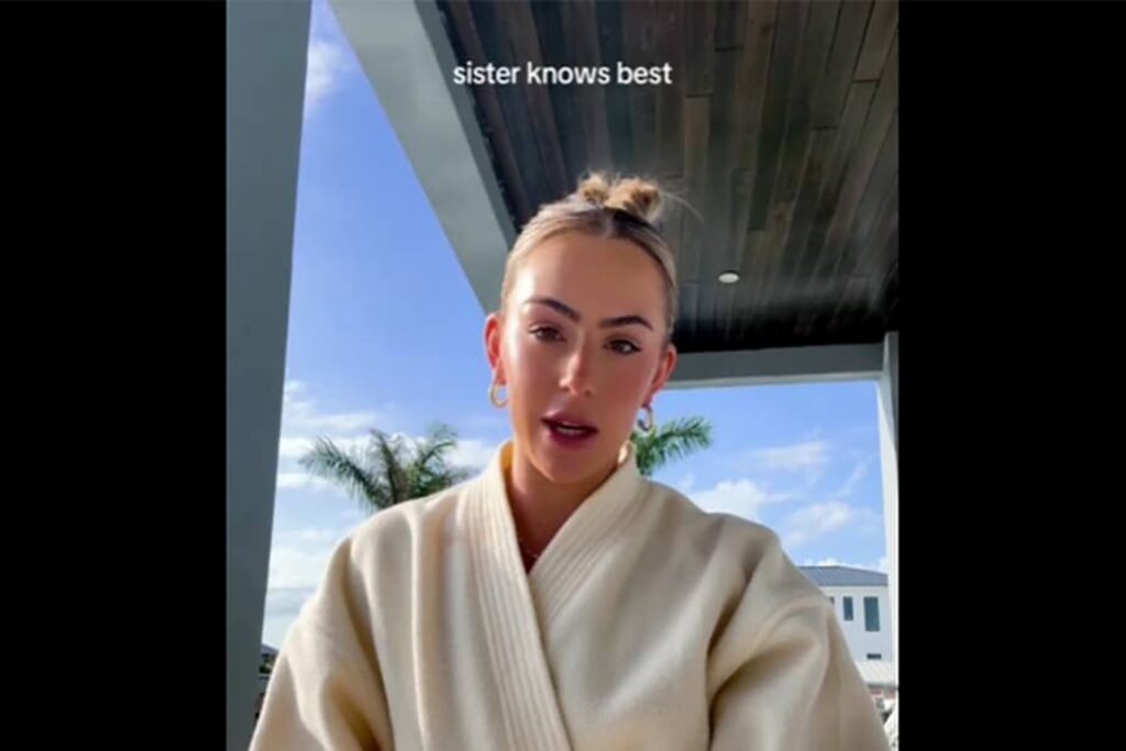 Haley Cavinder sent a message to her sister