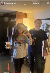 Jordon Hudson, Bill Belichick girlfriend, takes a subtle shot at the Falcons