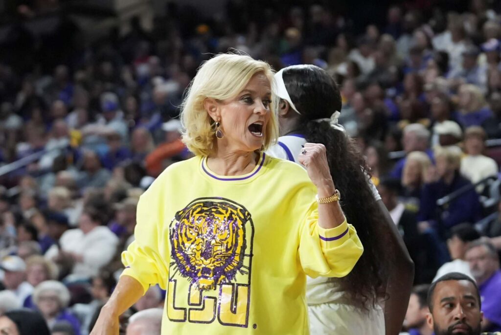 Kim Mulkey is a constant topic of debate