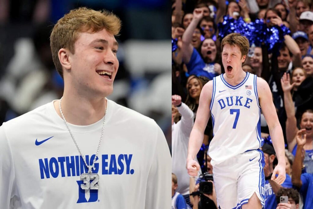 Kon Knueppel and Cooper Flagg are teammates on the Duke Blue Devils