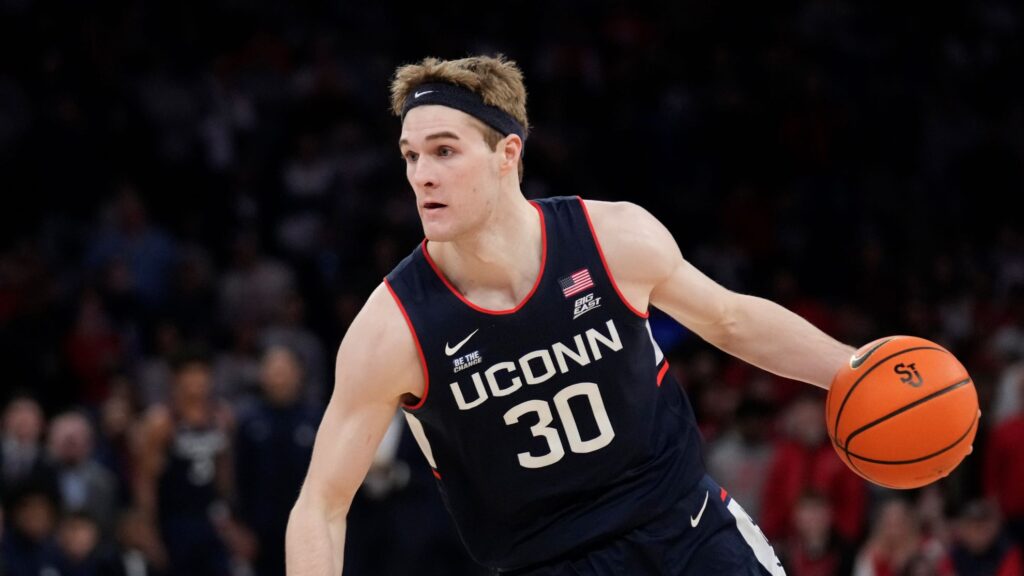 Liam McNeeley led the Huskies in the NCAA, but his mother stole the show