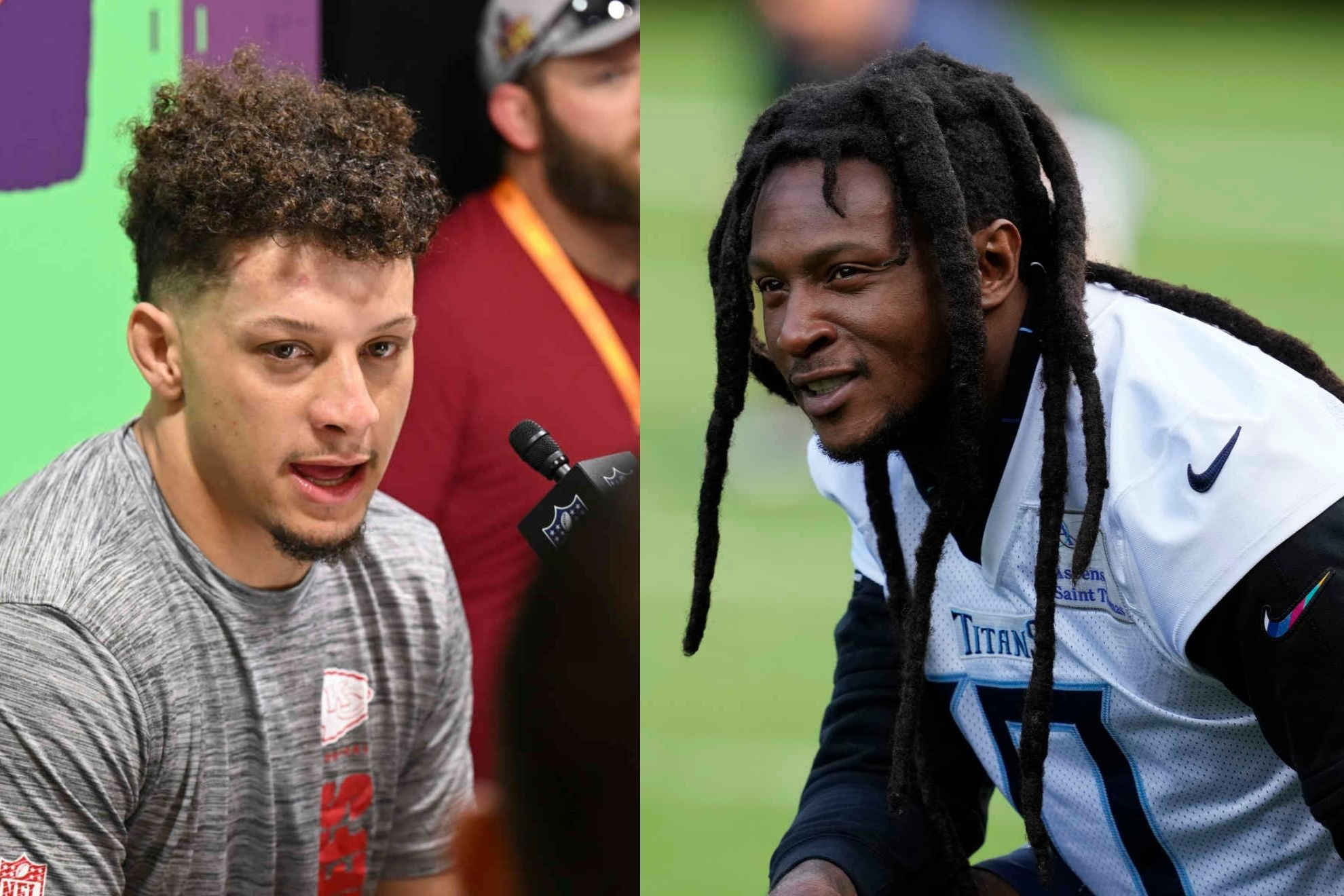 Patrick Mahomes reacts as DeAndre Hopkins moves on It s just business