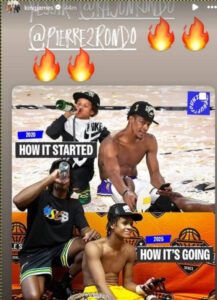 LeBron James posted a nostalgic image