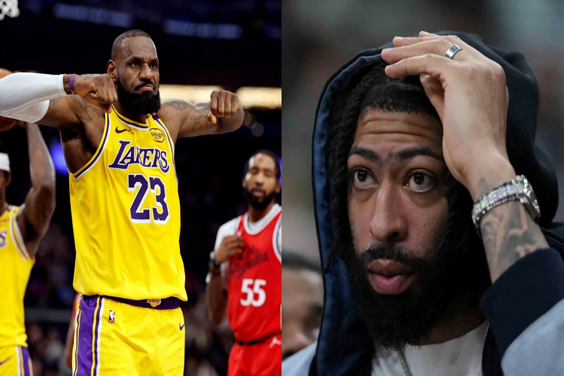LeBron James and Anthony Davis