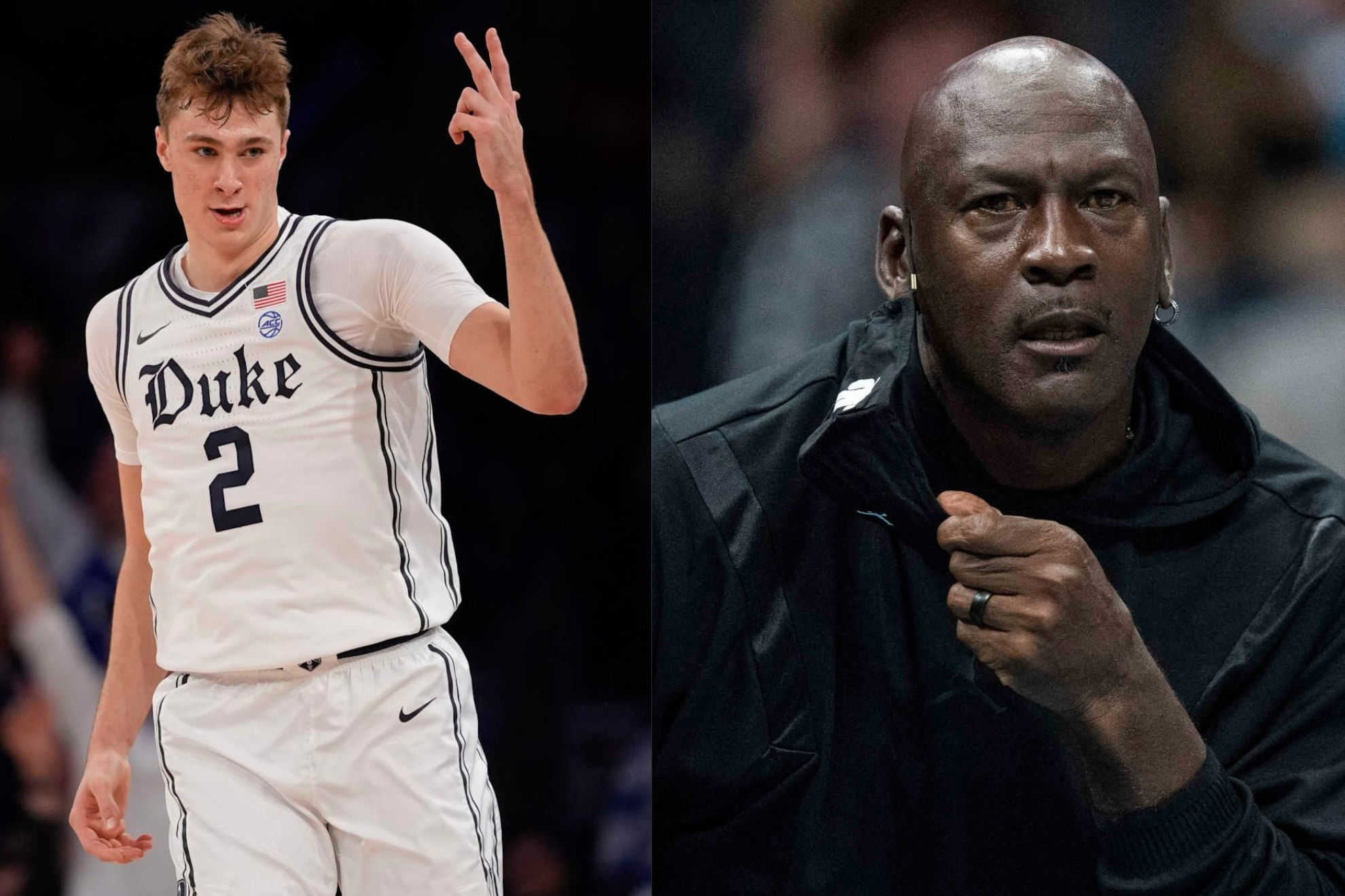 Cooper Flagg meets Michael Jordan and calls him his GOAT without hesitation