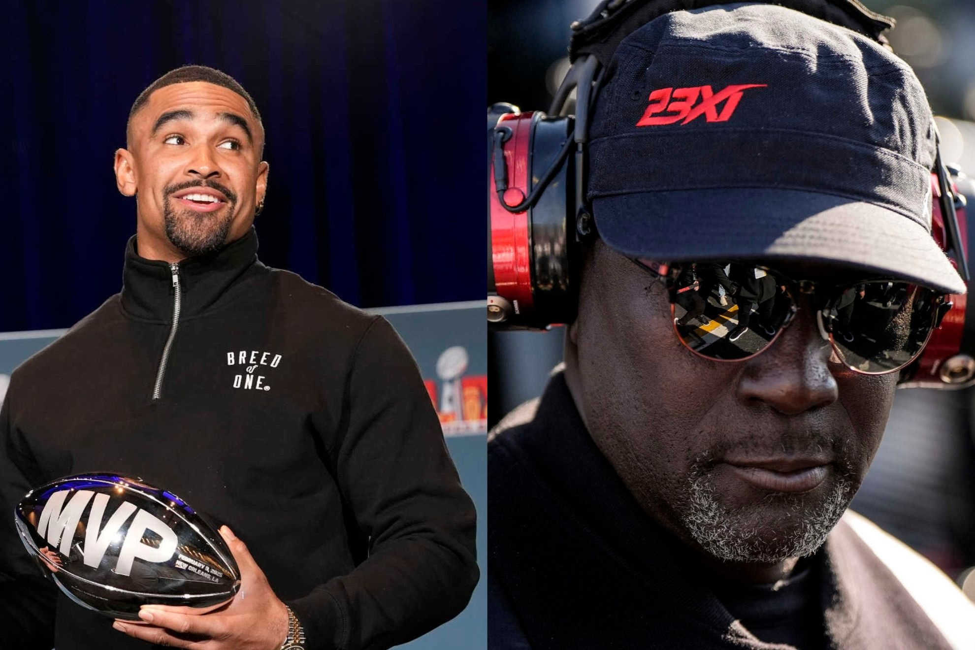 Jalen Hurts wins in style under Michael Jordan’s watchful eye in the stands