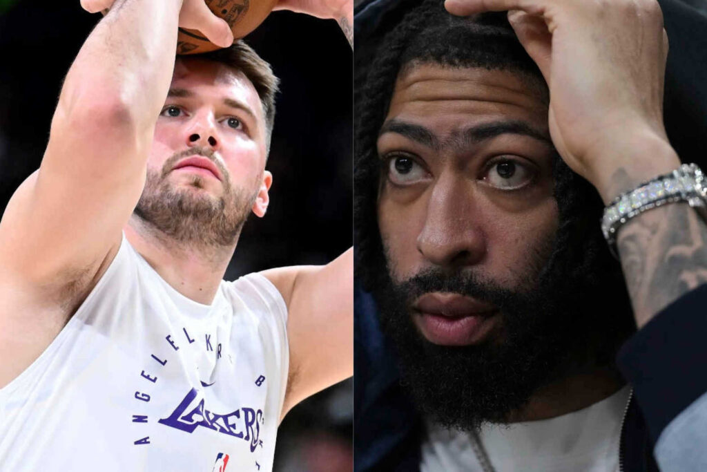 Luka Doncic shows up fit for the Lakers while Anthony Davis raises concerns in Dallas