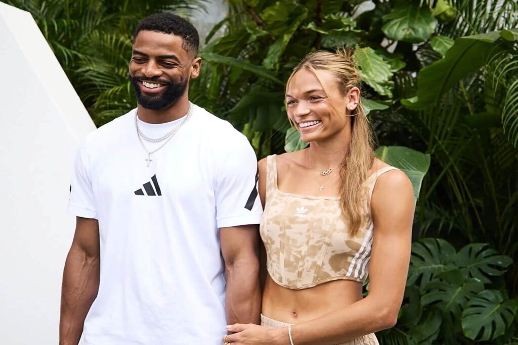 Darius Slayton and Anna Hall